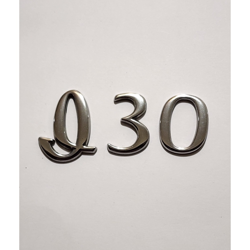Infiniti I30 Emblem Letters Symbol Letter Badge Rear Chrome OEM 1995-2001